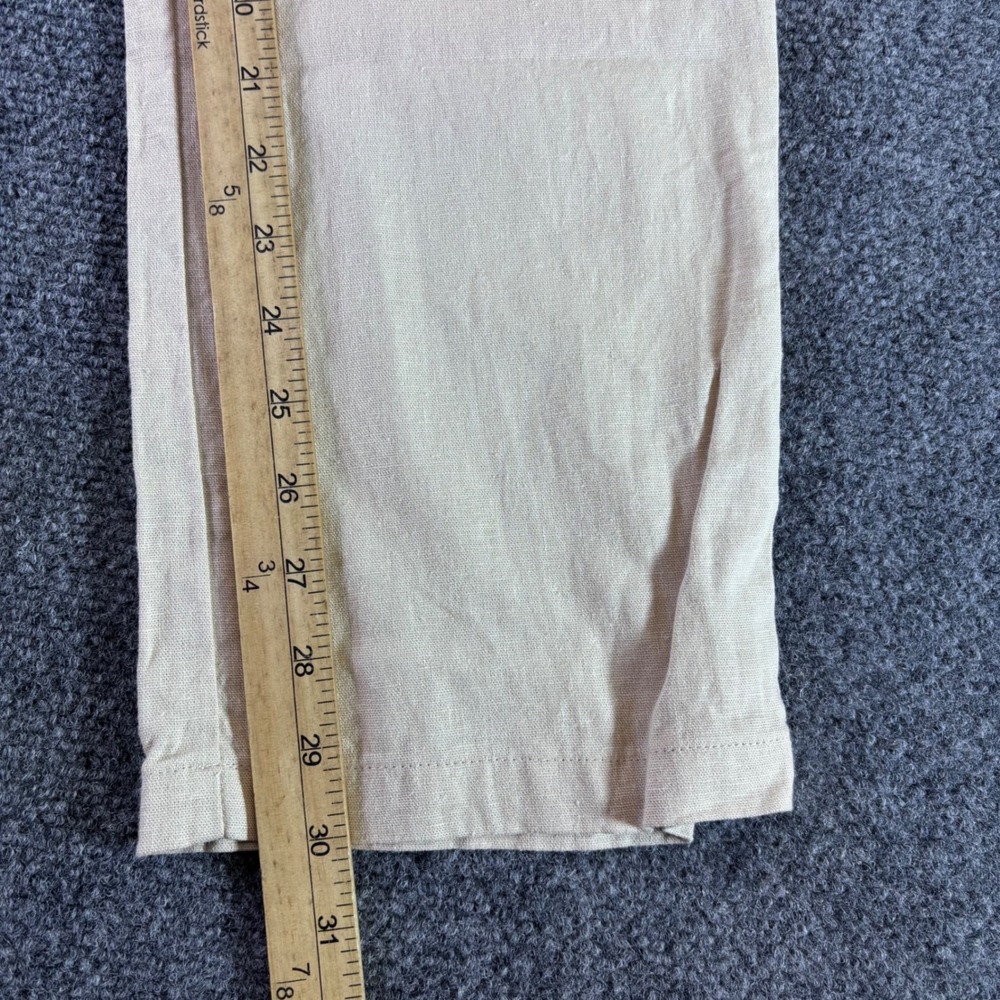 Love Tree Cargo Pants Womens Small Beige Linen Blend Wide Leg Utility Relaxed - Picture 7 of 8